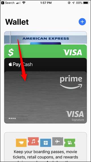 How to set default card in apple wallet