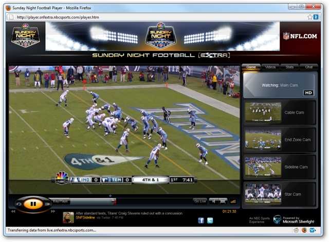 watch football on pc